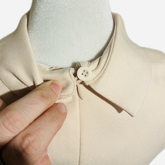 C/MEO Collective Nude Blush Elegant fit & flareHalter Mini Dress XS - Picture 4 of 5